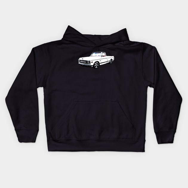 C10 CHEVY PICKUP CHEVROLET C10 Kids Hoodie by Cult Classics